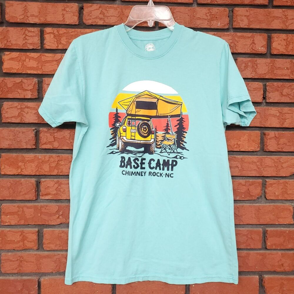 Chimney Rock NC Base Camp T Shirt Mens M Outdoor Adventure Trek Offroad Hike